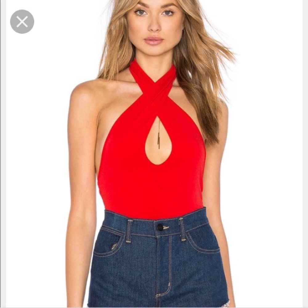 Motel Red Bodysuit size XS